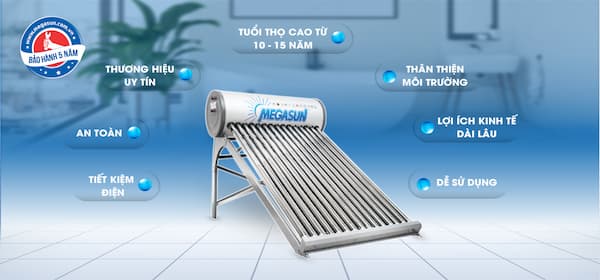 Máy nước nóng năng lượng mặt trời ống chân không